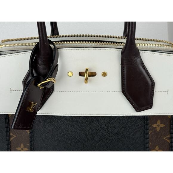 Louis Vuitton City Steamer Mm Monogram Black & White Shoulder Bag L3 - Picture 10 of 16